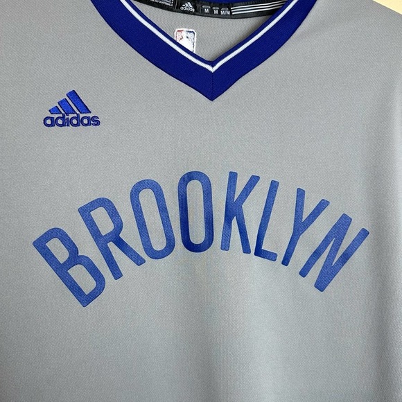 Adidas NEW Men's NBA Swingman Alternate Gray Jersey  Shirt Brooklyn Nets Medium - Picture 2 of 11